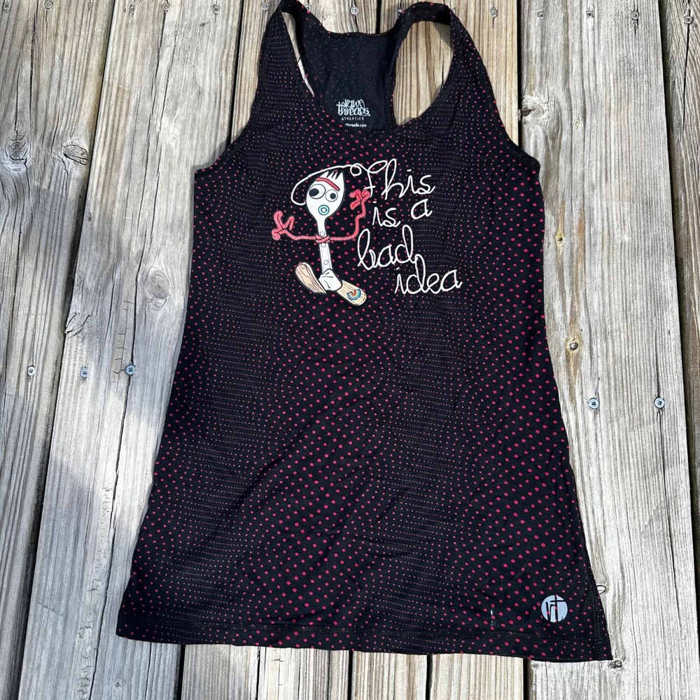 Raw Threads Disney Pixar Toy Story 4 Forky Graphic Design Tank Top Women's Small